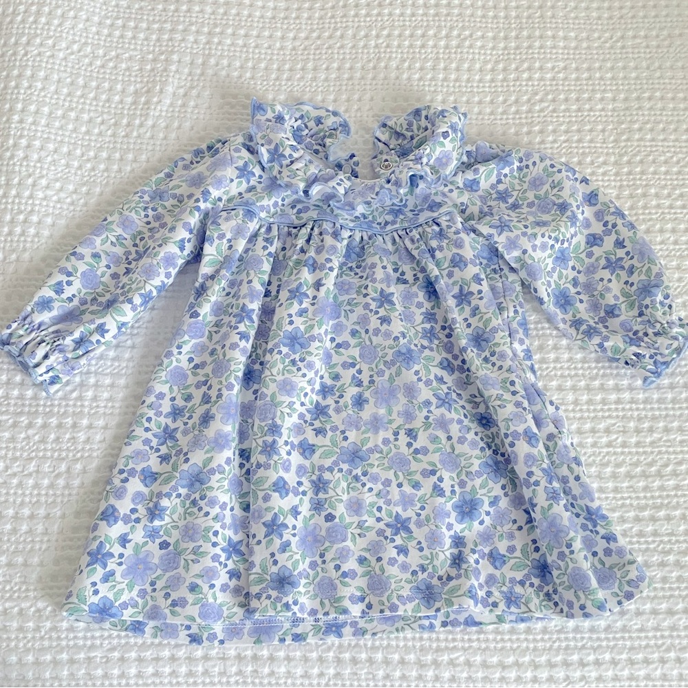 Blue floral dress